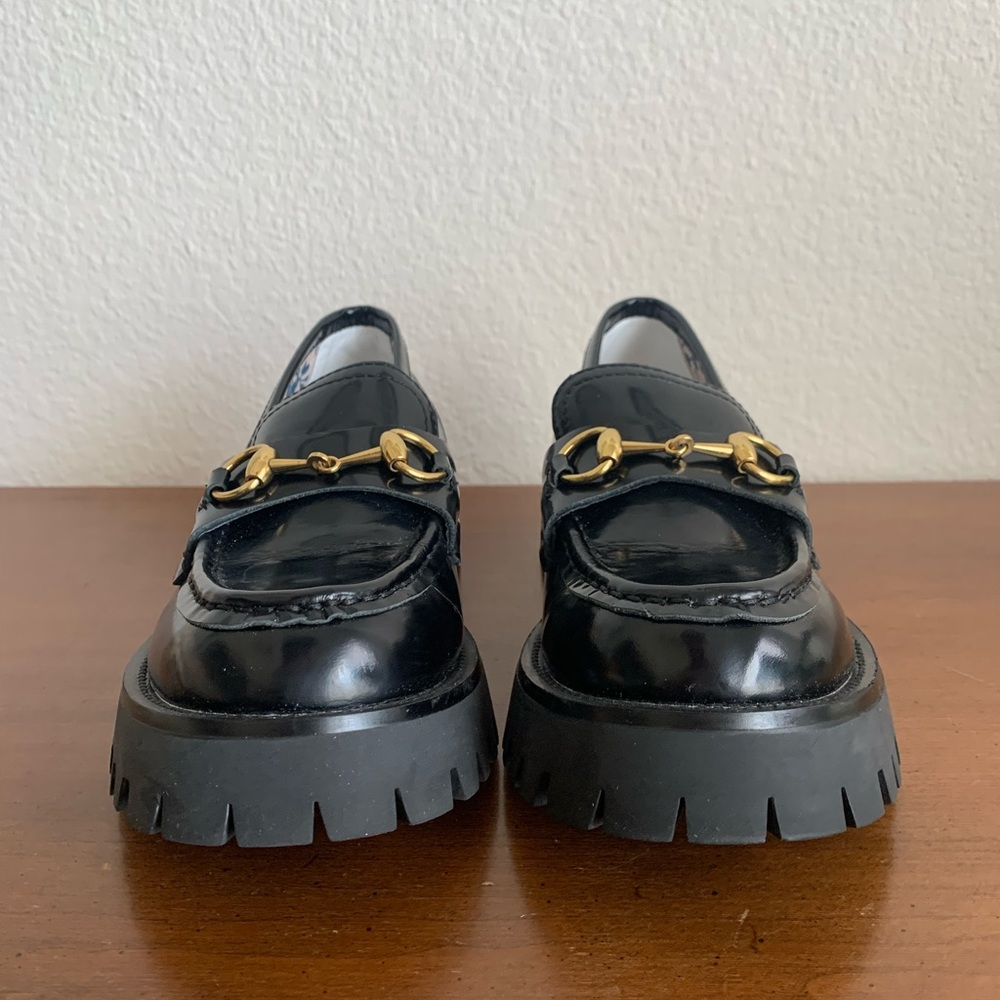 Women's leather lug sole loafer - Picture 6 of 14